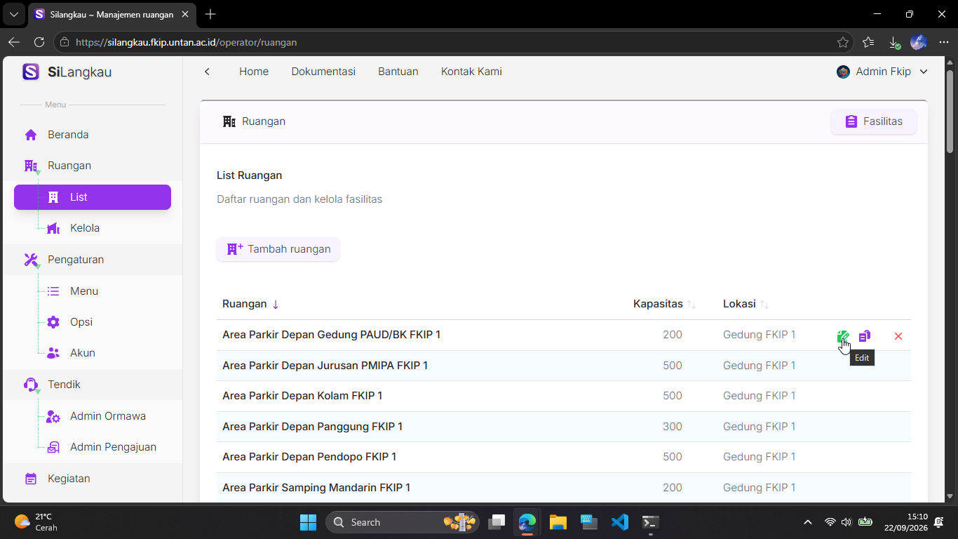 Silangkau site screenshot